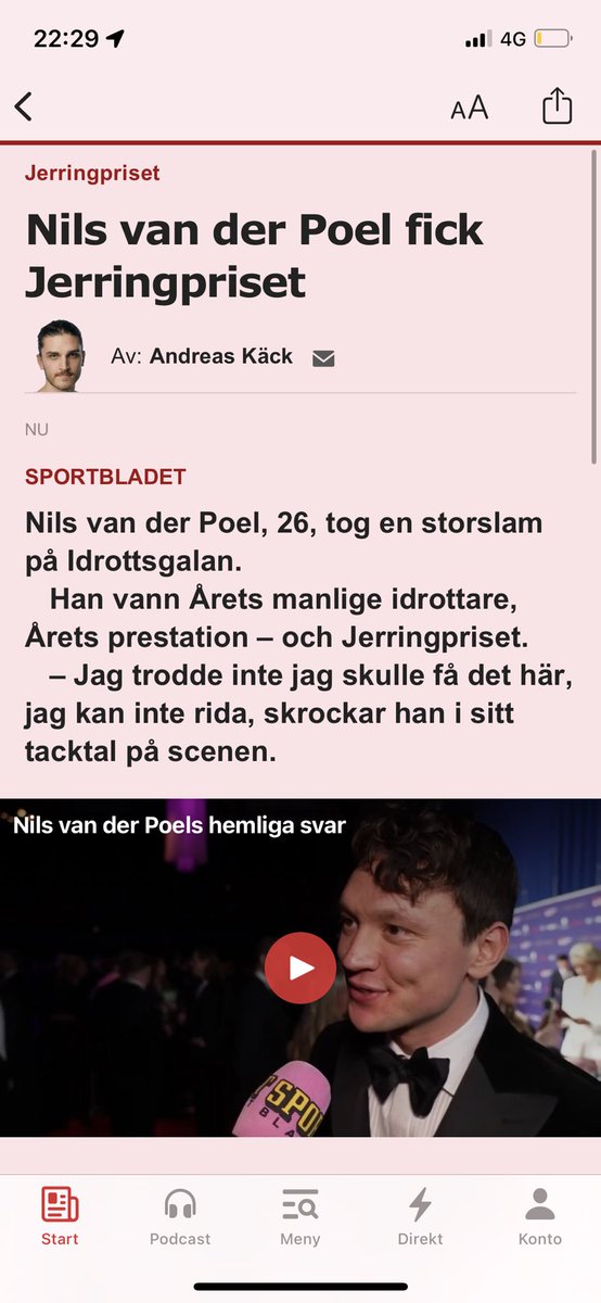 fridaaai's tweet photo. Årets kommentar går till Nils van der Poel https://t.co/IwBltu3AYx