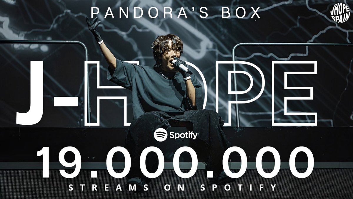 jhope__cl's tweet photo. [📌 | 16.01.23] Pandora’s Box' de #JHOPE ha superado los 19 millones de reproducciones en Spotify💕

©️Jhope_spain 

#BTS #BANGTAN #MOTS7 #BE #BUTTER #PROOF #ARMY #BTSCL

Kata🐥 https://t.co/jp4FAXHVLM