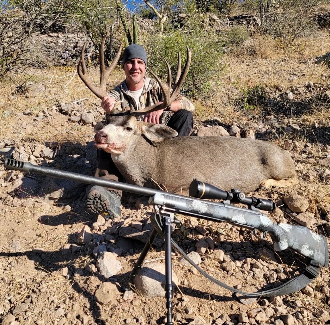 NoslerInc's tweet photo. New #1 SCI Baja Blacktail taken with a #Nosler M48 Long-Range Carbon chambered in #27Nosler shooting factory Trophy Grade 27 Nosler 165gr #ABLR ๐ฅ https://t.co/pmREtfwKjh