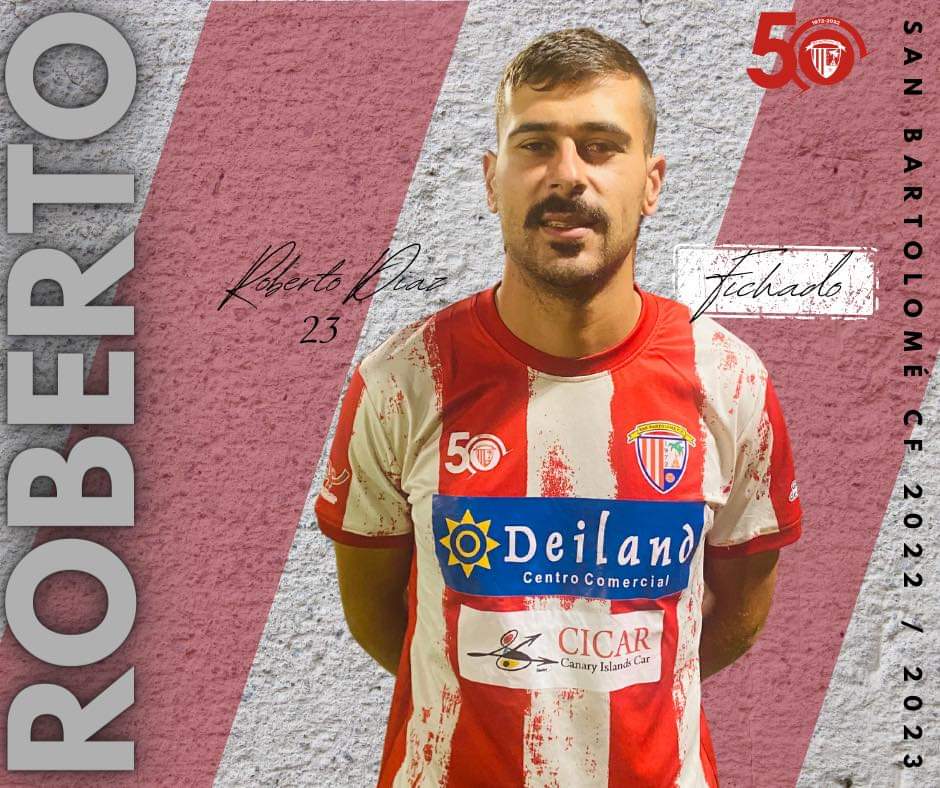 El San Bartolomé CF refuerza el centro de su defensa con el ex futbolista de <a href="/udguia/">Unión Deportiva Guía</a> <a href="/robedq/">Robe</a> procedente del <a href="/unionsuryaiza/">C.D. Union Sur Yaiza</a> con quien jugó 5 partidos tras su llegada a final de Septiembre hasta que sufrió una rotura de isquio a principio de Noviembre.

👀👇
m.facebook.com/story.php?stor…