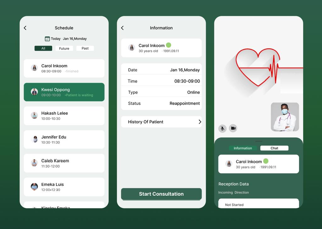 Ahadjiebless1's tweet photo. Hello design twitter!!
I did a redesign of this Medtech mobile app ui that helps in monitoring of appointments for doctors
Please let me know what you think
#UIUXDesigner #uiuxdesign #design #uiuxdesign #mobiledesigns #uichallenge https://t.co/b1HoRYzCms
