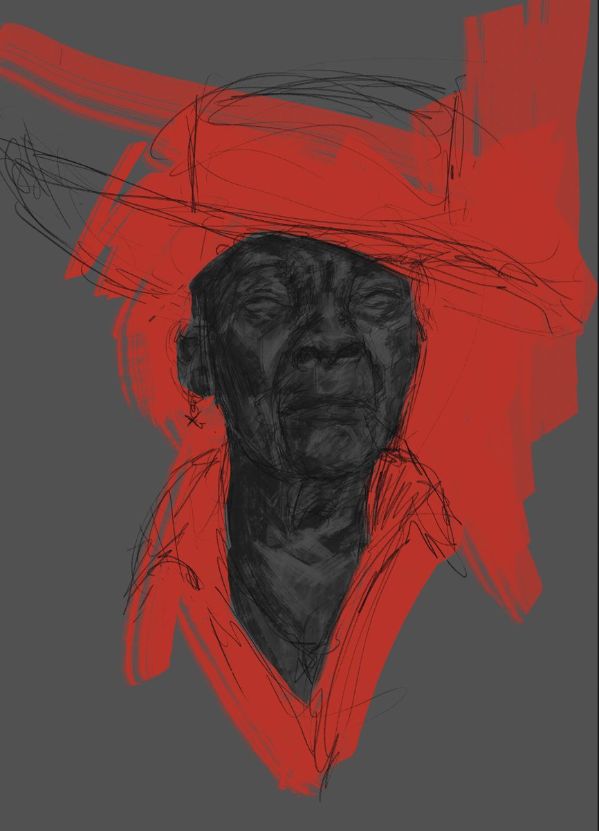 Progress shots of my new painting. 
There's magic in the process 🔴⚔️ 