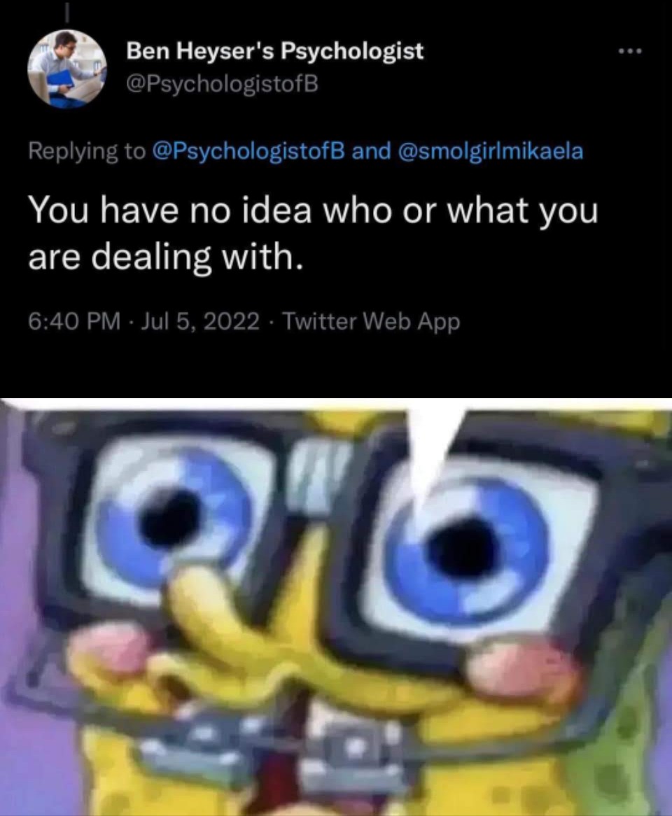 Ben0cide's tweet photo. Bro literally out here threatening people like he's an anime villain. I remember this fondly. https://t.co/YliJSudRuy