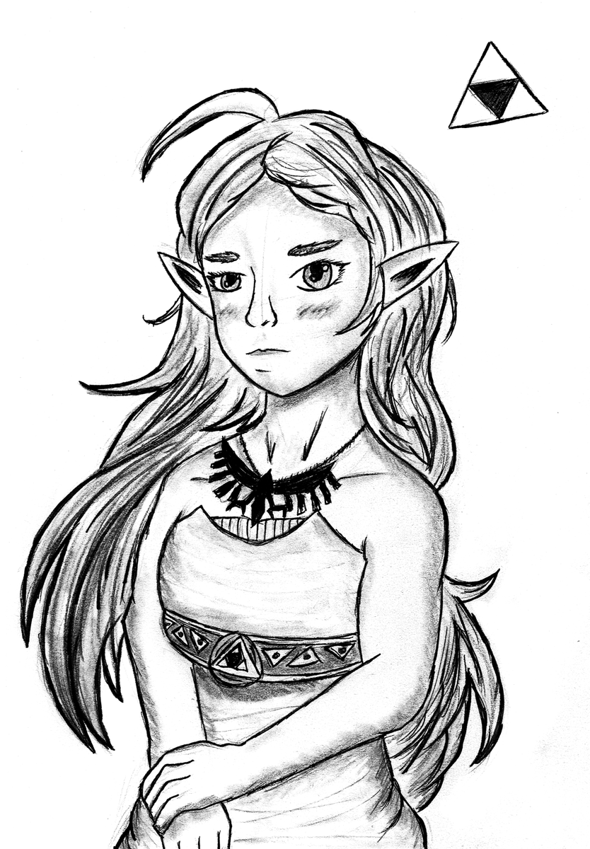 FloofyBluDragon's tweet photo. "Princess Zelda," as her depiction in "The Legend of Zelda: Breath of the Wild." Traditional art piece.

#art #drawing #videogames #traditional #traditionalart #zelda #dress #female #woman #triforce #necklace

Carson Walters, Author &amp; Illustrator
https://t.co/teSM7Nt2yT https://t.co/ImOLcZtm34