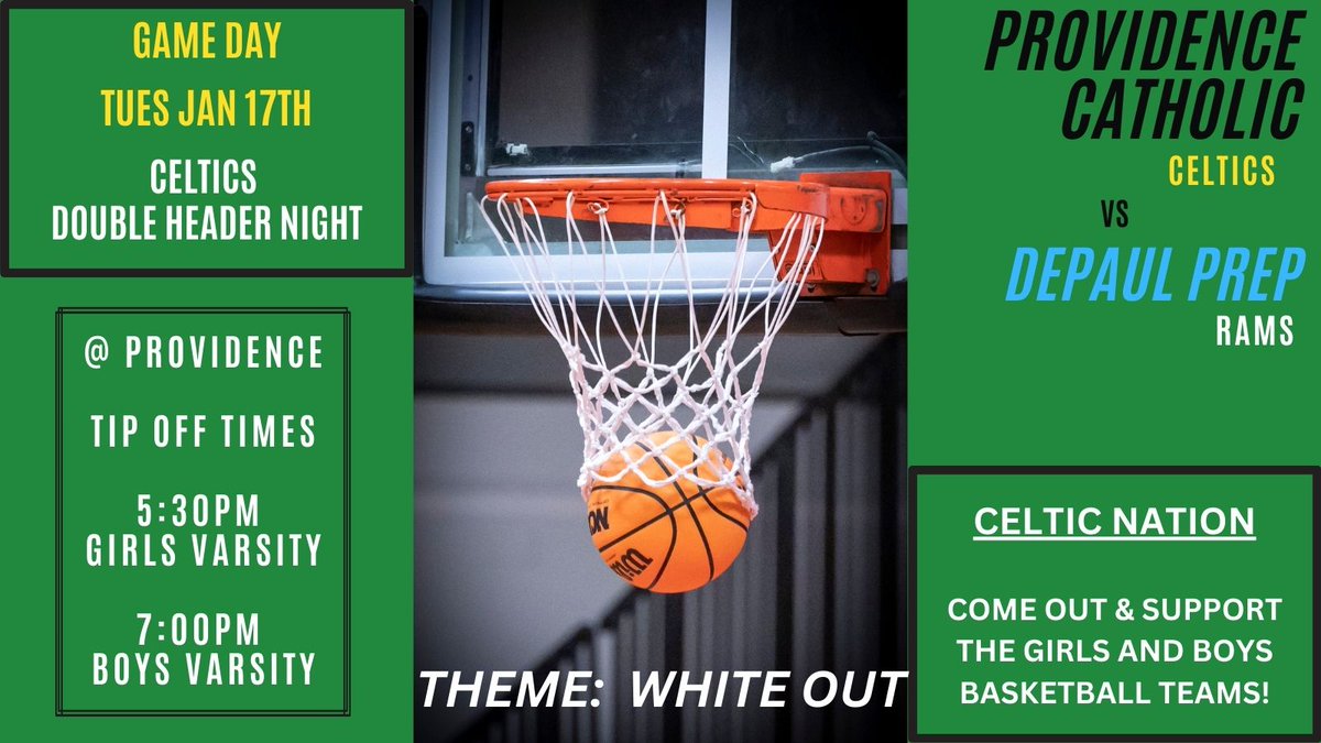 Double Header Tuesday!  <a href="/PCHS_Celtics/">Providence Catholic</a> <a href="/ProviBasketball/">Providence Catholic Basketball</a> <a href="/PCCelticNation/">Celtic Family</a>