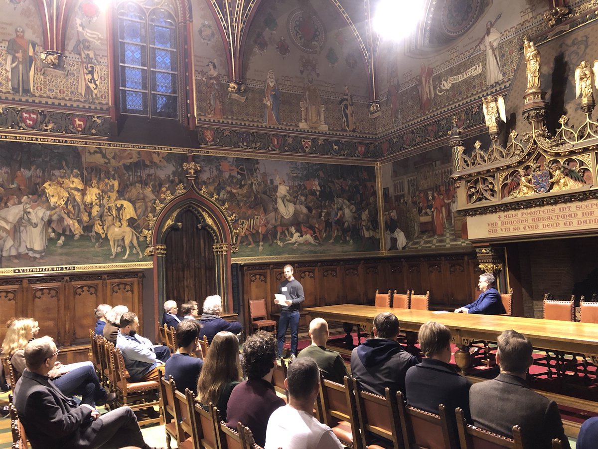 HighTideLowTid1's tweet photo. Opening by @dirk_defauw, @NicoBlontrock and @jeroenverhegge of our workshop on #geoarchaeology and coastal #landscapes in @StadBrugge and @MuseaBrugge. Some nice days ahead! More information: https://t.co/ULohR8Tcy8 https://t.co/1sGbFNp3Q0