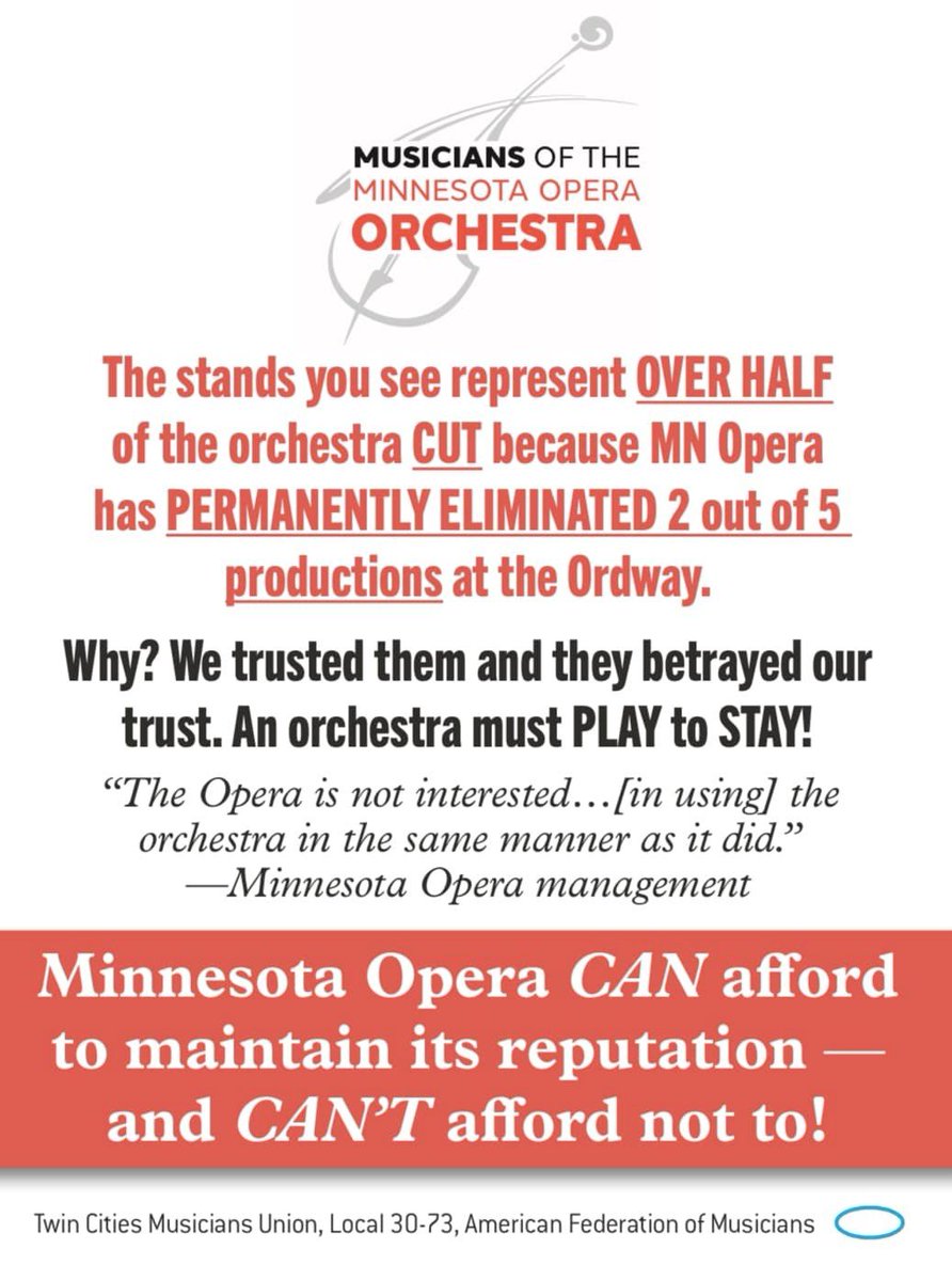 Musicians of the Minnesota Opera Orchestra tweet media