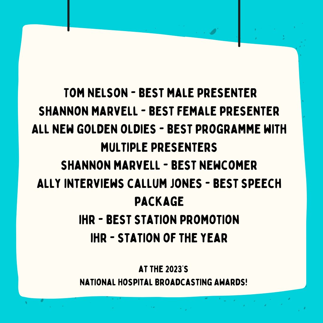 highlandhradio's tweet photo. The team at Inverness Hospital Radio is delighted to announce the nominations for the Hospital Broadcasting  Award 2023! 🎉
We'd like to congratulate everyone who got involved at the station as well as all the other Hospital Radio Stations across the UK... next stop Bolton!!! https://t.co/uEkkSdjvgj