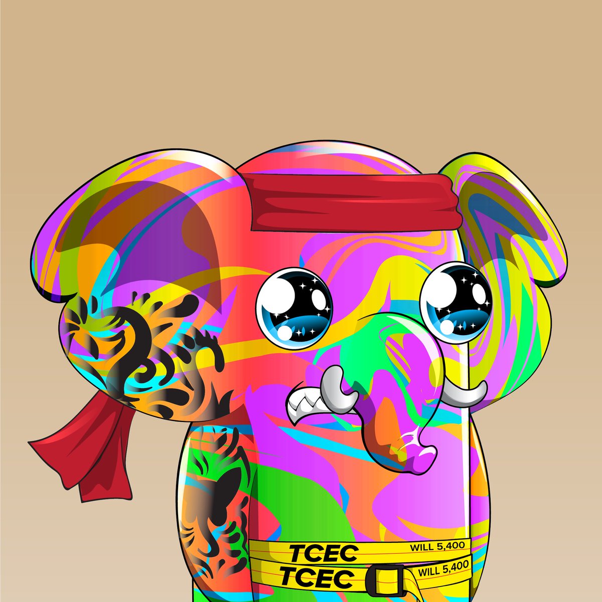 ShmoneySturdy's tweet photo. @ChillElephants Got this trippy lookin fellow just now https://t.co/NbMZCQ4f7J