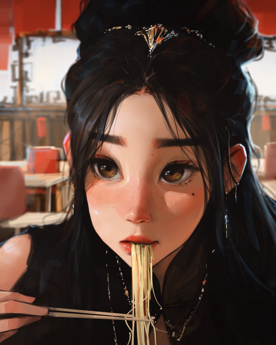 Noodles 🍜 #DigitalArtist #digitalart
