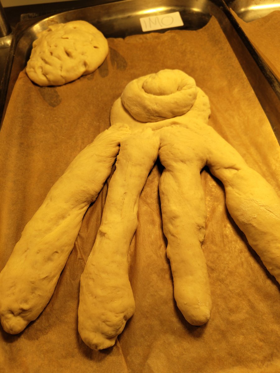 Bread baking class at <a href="/ScarColl/">Scarborough College</a> 
Great imaginations! Bread octopus! 
<a href="/chef_delataste/">Adam delataste</a> <a href="/chefbenji64/">Ben Cook</a> <a href="/OliCullers/">Oli Cullingworth</a> <a href="/CashellTim/">Tim Cashell</a> <a href="/AJ3778/">Alison Higgins</a> <a href="/GuyEmmett/">Guy Emmett</a> <a href="/pammybabe68/">pamela dixon 🐝</a>