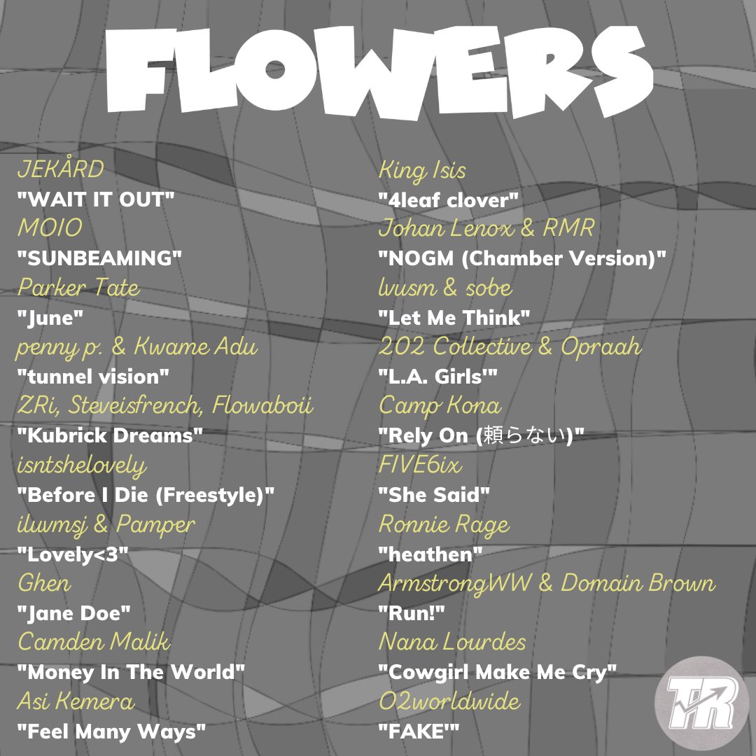 TrendingRaps's tweet photo. “Flowers” Playlist Update 💐💐

Stream: https://t.co/36uq8QoSxy https://t.co/RuEIuBG8Hw