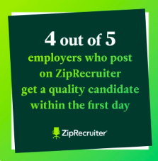 Today's #DailyAd by <a href="/hhafsaah_c/">Hafsah</a> feat. ZipRecruiter  

🔎 Stat for credibility
✅ Addresses key issues recruiters face, i.e., getting qualified candidates.