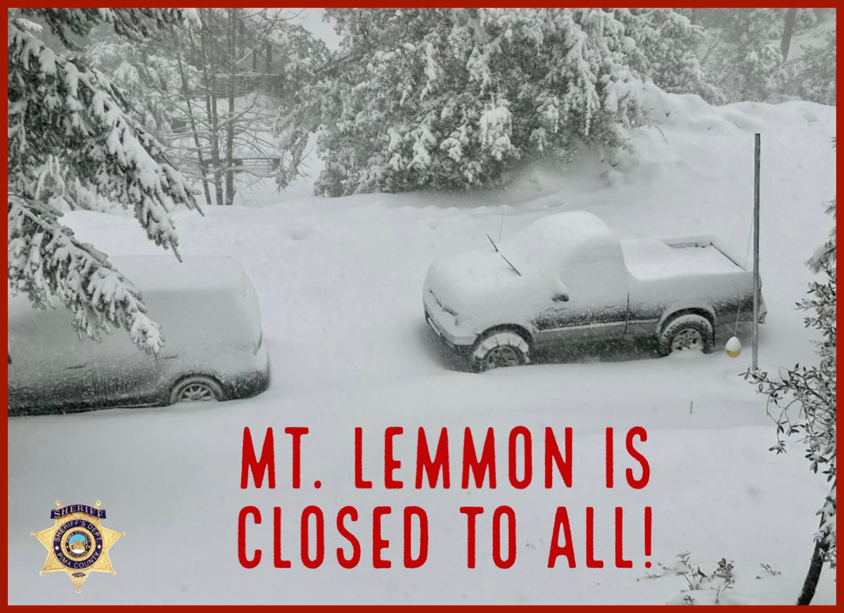 Pima County Sheriff's Department on Twitter "‼️The road to Mt. Lemmon