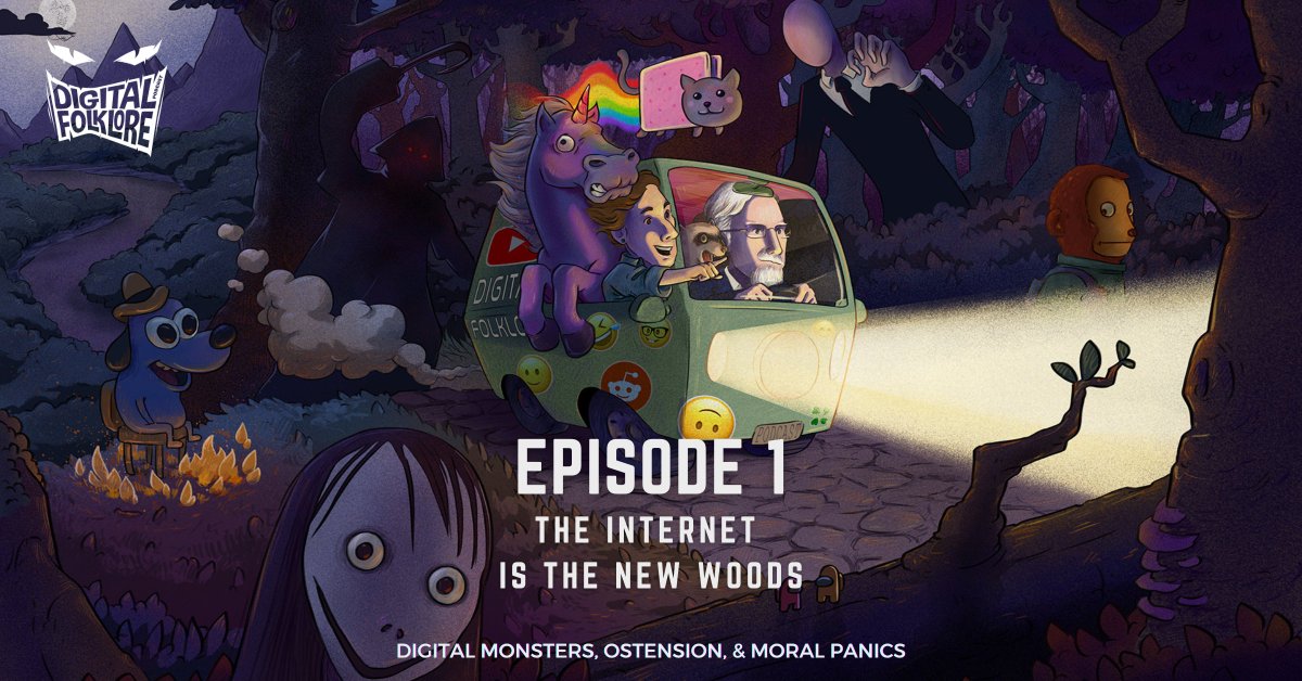 Ep1 dropped today! We explore #slenderman, #momo, #ostension, &amp; #moralpanics. If you love #folklore or #onlineculture, then check out this new show. Guests: @AmerHysteria, <a href="/amorymusic/">Amory Sivertson</a>, <a href="/TheBrockJohnson/">Ben Brock Johnson</a>, <a href="/quincyjwalters/">Quincy J. Walters</a>, <a href="/vivianasimos/">Vivian Asimos</a> &amp; Kathleen Hale. Distributed by <a href="/RealmMedia/">Realm</a>.