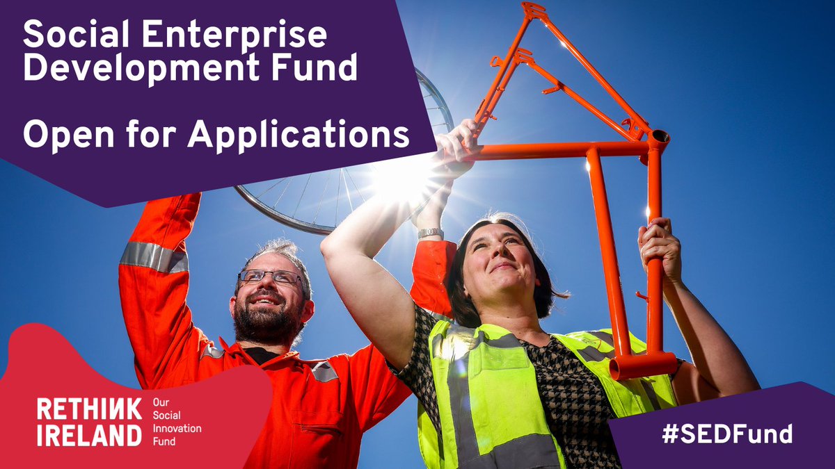 We're thrilled to launch the sixth year of the €4.4m, six-year Social Enterprise Development Fund in partnership with <a href="/IPB_Insurance/">IPB Insurance</a> and the @DeptRCD through the Dormant Accounts Fund.