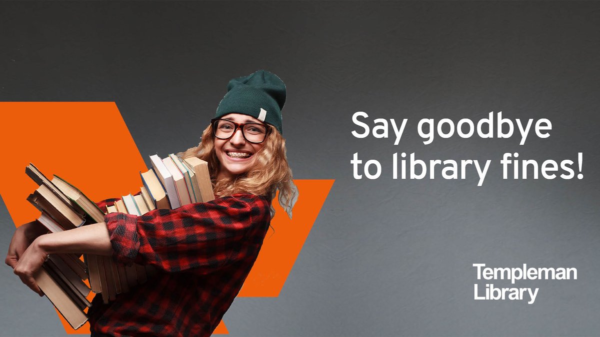 Hurray! We are saying goodbye to library fines! 👋
The new policy comes into effect from 3 February at the Templeman & Drill Hall libraries. 🤗📚
Read more incl. FAQs: bit.ly/goodbye-temple…

#libraryfinefree #libraries #costofliving #UniKent #TemplemanLibrary #DrillHallLibrary