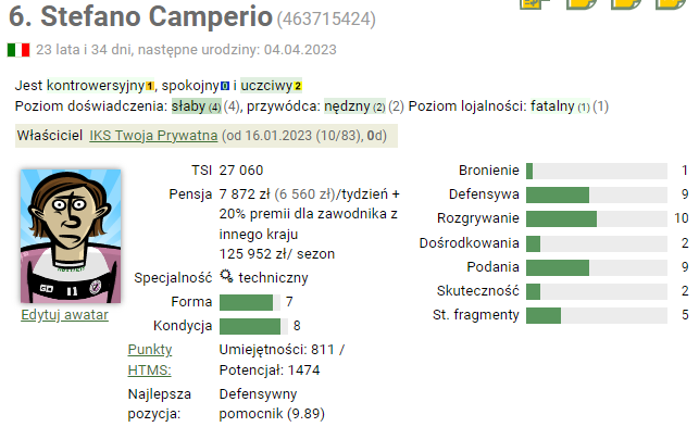 IKS_TP's tweet photo. Witamy na pokładzie!

Po długiej medialnej ciszy prawdziwa bomba! Szeregi IKS Twoja Prywatna zasila Stefano Camperio. Kluby doszły do porozumienia i dziś rano włoski pomocnik przyjechał do nas na testy medyczne. 

Klub zapłacił 6 436 000 PLN za definitywny transfer 23-latka. https://t.co/IesPhp5PtA