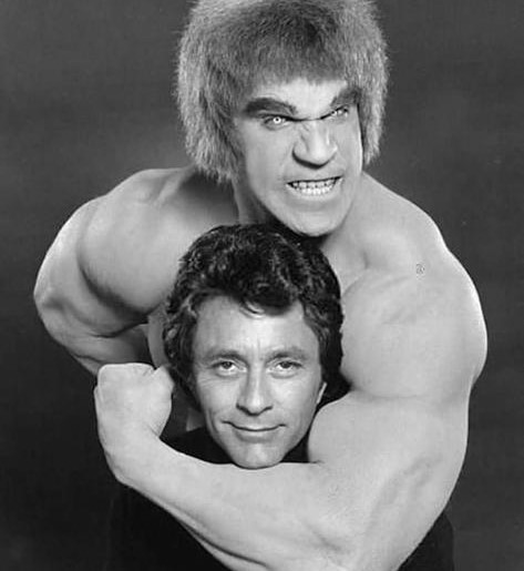 Bill Bixby and Lou Ferrigno