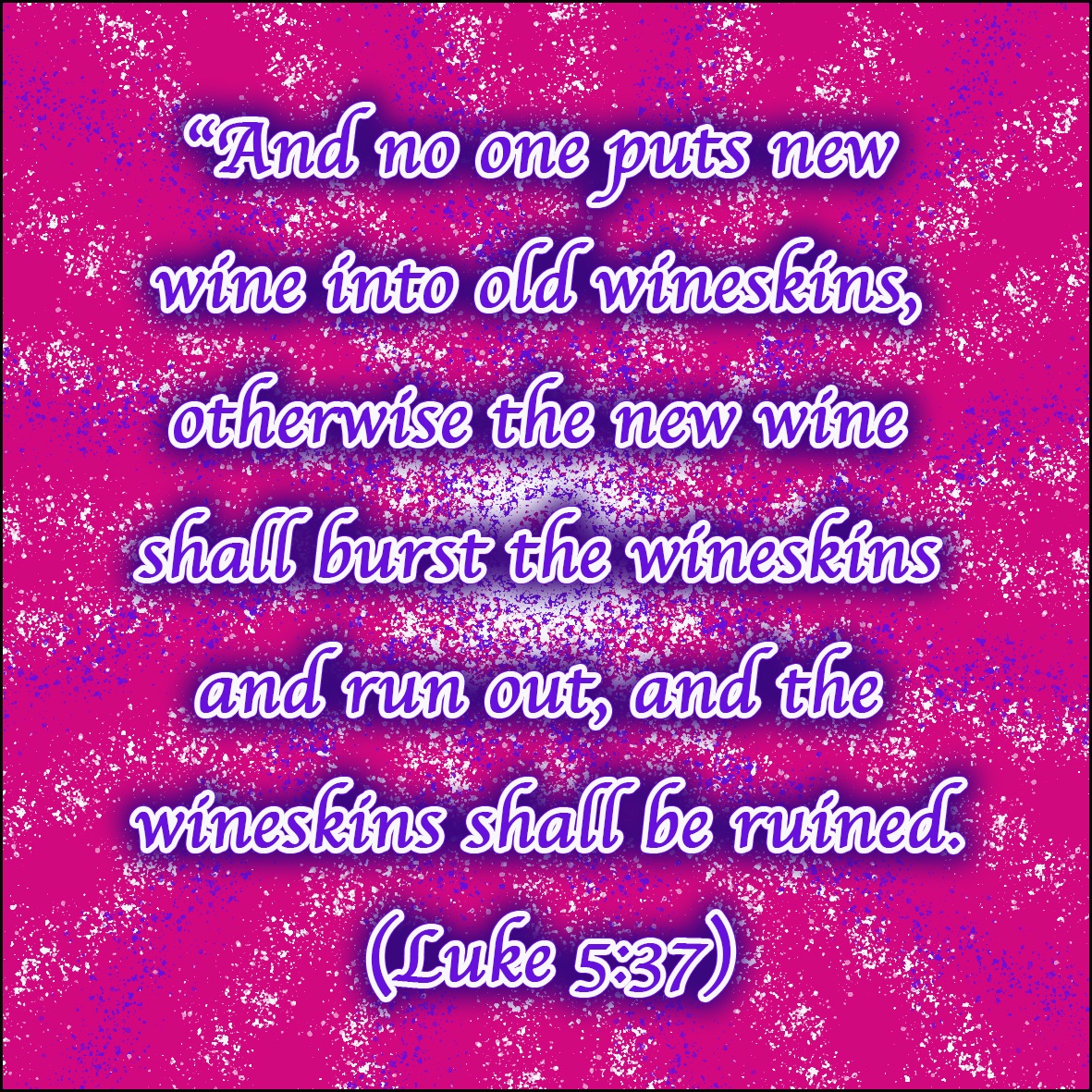 TheLiving__Word's tweet photo. The old wineskin has holes in them as there are holes in the Torah of the First Covenant. The new wine will leak in the old wineskin and therefore will leak, leading to wastage of His goodness.

#wine #goodness #wastage #Messiah https://t.co/7MLo4WE1eO