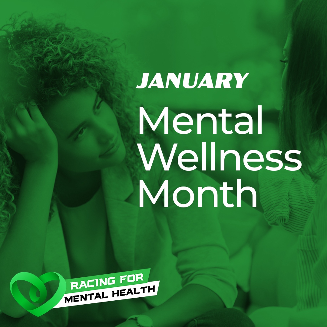 Racing For Mental Health recognizes Mental Wellness Month this January as we continue our mission to promote mental health awareness.

Learn more about Mental Wellness Month by visiting racingformentalhealth.com/how-to-celebra…

#RacingForMentalHealth #R4MH #MentalHealth #MentalWellnessMonth