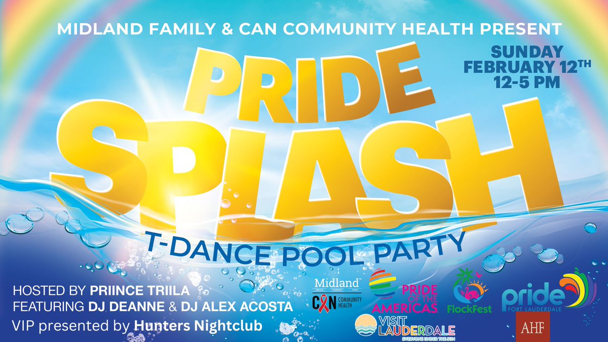 PrideFortLaud's tweet photo. Pride Of The Americas Feb 10-12th in Fort Lauderdale
Presented by Visit Lauderdale

 - https://t.co/LUnpu9NeIm https://t.co/7kCF1niKjE