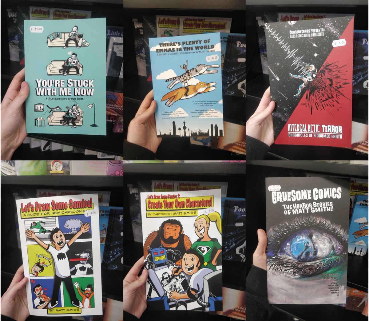 FPGlasgow's tweet photo. MATT SMITH RE-STOCK!

No, not That Matt Smith. An even better one who makes local comics! Grab yourself some small press goodness today!

DM for more information, click &amp; collect or mail order

#fpiglasgow #fpi #forbiddenplanet #localpress #localcomics #smallpress #indiecreator https://t.co/ATbDXSdtDW