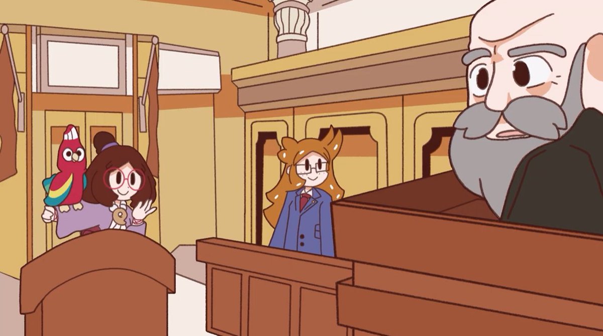 「Pau Plays Ace Attorney ANIMATED is now o」|pau claire ☀️のイラスト