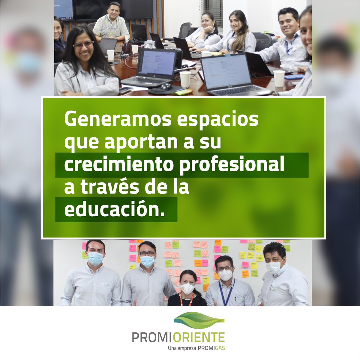 promioriente's tweet photo. Así motivamos a nuestros colaboradores a seguir llevando Energía que Impulsa Desarrollo.💚
#ColaboradoresPromioriente #Bienestar #Compromiso #Promioriente #EmpresasPromigas https://t.co/ufchqxX13b
