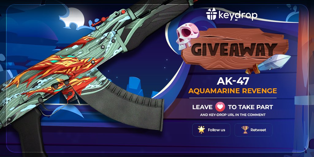 keydropcom's tweet photo. Giveaway on AK-47 | Aquamarine Revenge 🎁

👊 Just leave ❤️ under the post! 
🌟 Follow us!
🏆 Retweet!
 
⏰ Wait 24 hours!

#freeskins #csgoskinsgiveaway #csgoskinsfree #giveaway #airdrop #csgocases #csgocase #csgoesport #skins #csgoskins #keydrop #keydropcom #csgo https://t.co/vjuGONgQiP