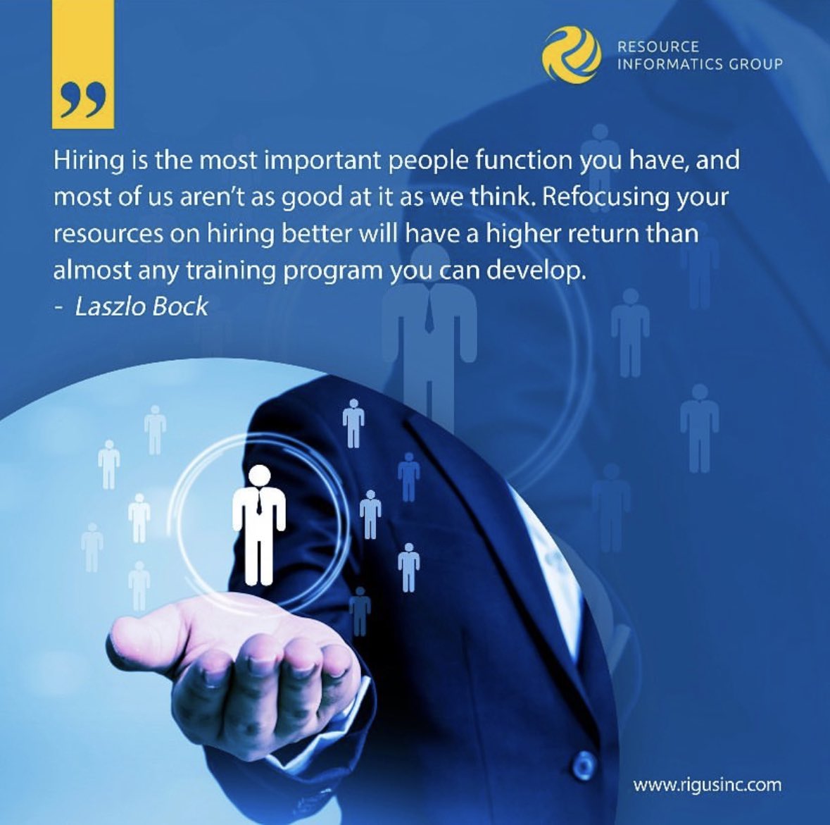 rigusinc's tweet photo. Hiring the right people is one of the tasks that demands a lot of attention and effort from the HR department. 

#rig #resourceinformaticsgroup #staffing #staffingsolutions #hiring #organizationaldevelopment https://t.co/bn1cLcdINw