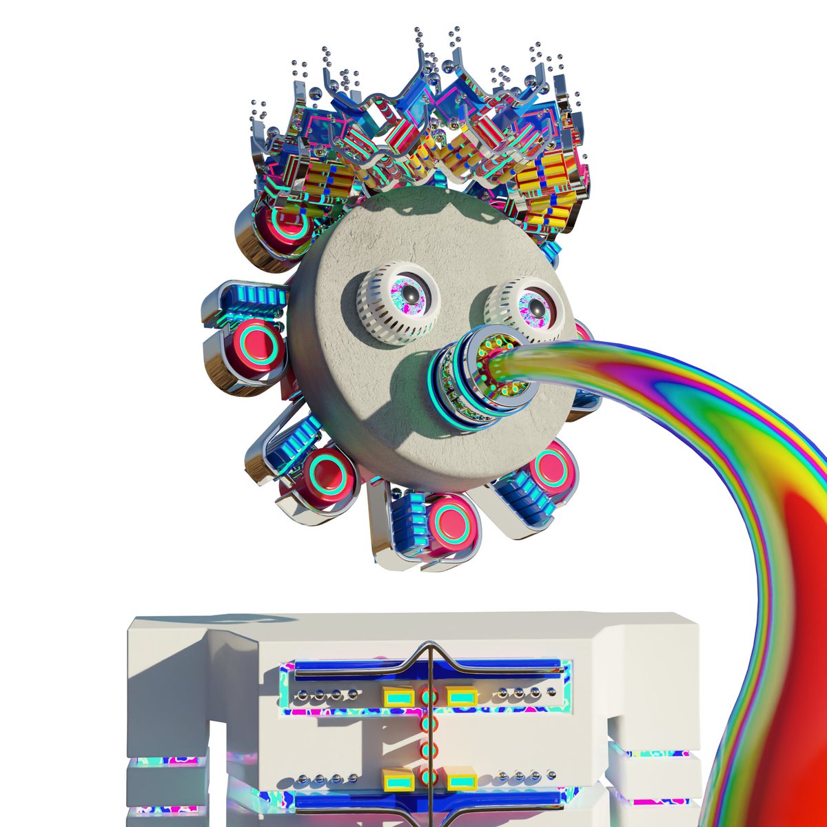 DaddyShrek20's tweet photo. One of the more unique looking projects I have seen in awhile. Loving my mints. Also, not AI created. #GoodDroids @gooddroids https://t.co/hghsA8NYd2