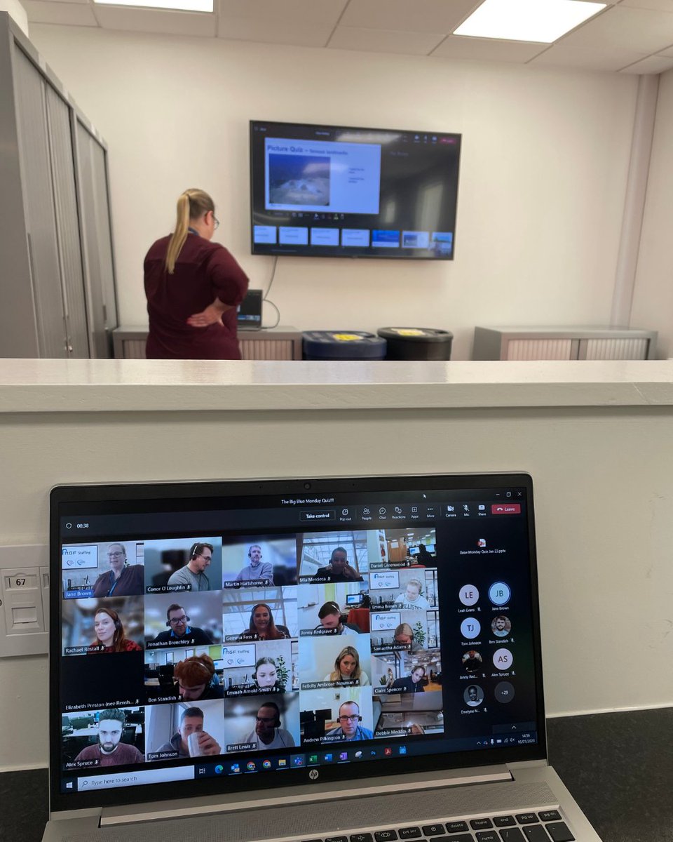tattonrg's tweet photo. We've brightened up the office this #BlueMonday with our Big Monday Quiz!

🔎 Spot the sneaky cheater amongst us 🔎

Have a great Monday from all of us at RGF Staffing 💙 https://t.co/j4ofHAJ18F