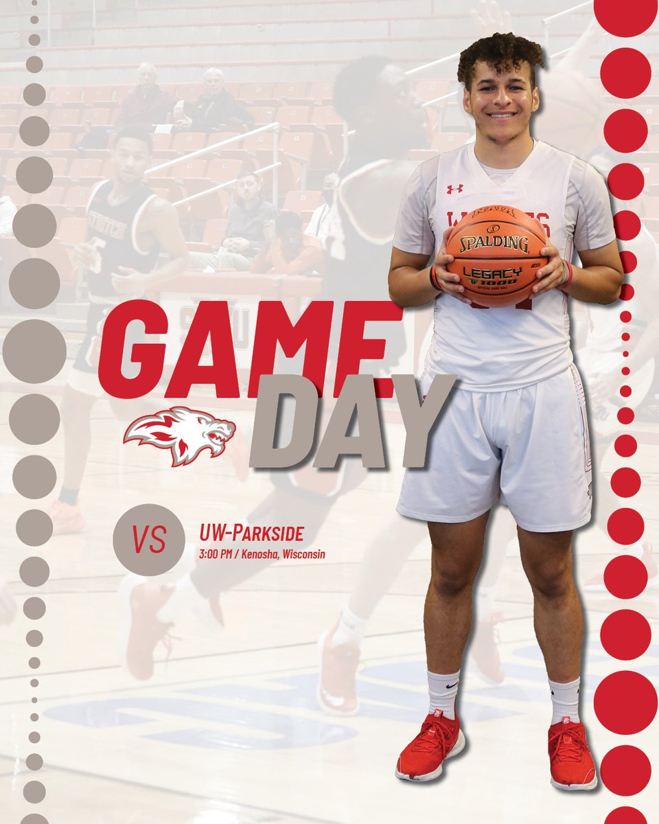 🏀GAMEDAY🏀
<a href="/MBB_CSU_Wolves/">Cardinal Stritch Basketball</a> is taking the short trip south to face off with UW-Parkside!
📍Alfred &amp; Bernice De Simone Arena | Kenosha, Wis.
⏰3pm
📊bit.ly/3HbINQ9
📺bit.ly/3XCimIO ($)
🎟️bit.ly/3kaqCRC