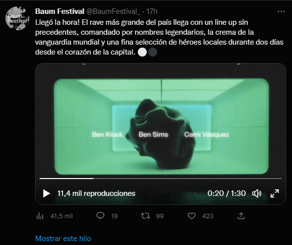CamiiloPardo's tweet photo. Cartelazo de @BaumFestival_ , Grande Cami Vásquez !
#BaumFestival2023 
#BaumFestival https://t.co/1ySWQ97OPU