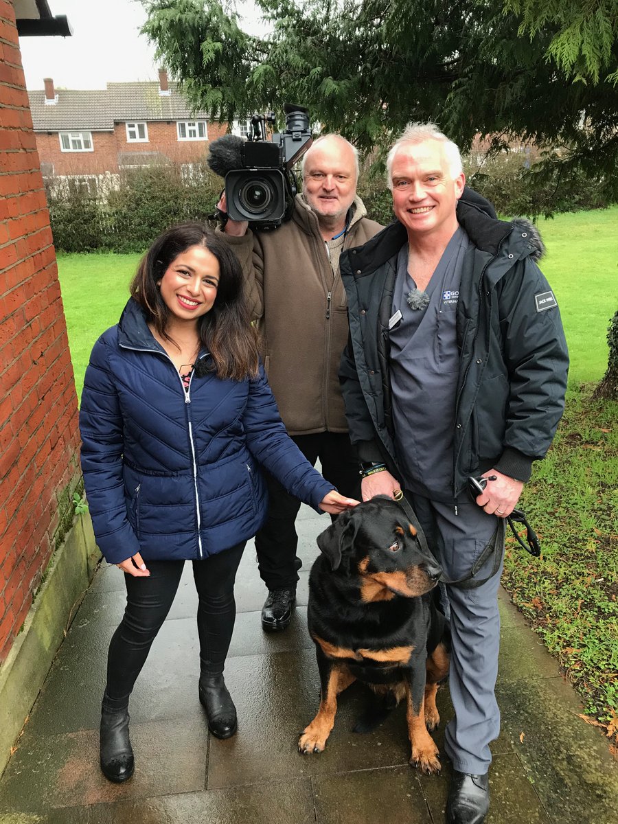 I had a great time filming with Teddy the Rottweiler for tonight's story on winter safety for pets (also great to be reunited with @ukcameraman 😁)
Thanks to @GoddardVets and @justineshotton for sharing their their tips
On your regional ITV News programme from six o'clock