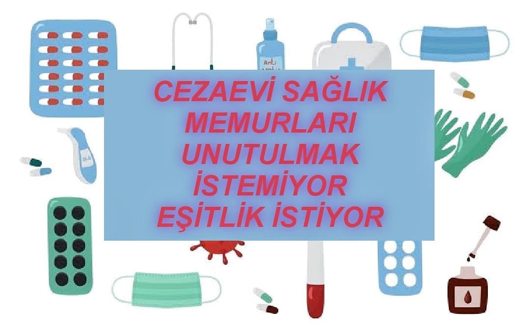 CezaeviSaglikcilarUnutuldu
<a href="/bybekirbozdag/">Bekir  Bozdağ</a> <a href="/dbdevletbahceli/">Devlet Bahçeli</a> <a href="/RTErdogan/">Recep Tayyip Erdoğan</a> <a href="/ctekurumsal/">Ceza ve Tevkifevleri Genel Müdürlüğü</a> <a href="/YavuzEnis/">Enis Yavuz Yıldırım</a> <a href="/hasanakceviz/">Hasan AKCEVİZ</a> <a href="/cahitcihadsari/">Cahit Cihad SARI</a> @burakceyhan3
<a href="/fserkang/">Fatih Serkan GÜNAYDIN</a>