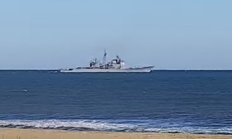 WarshipCam's tweet photo. USS San Jacinto (CG 56) Ticonderoga-class guided missile cruiser leaving Norfolk, Virginia - January 16, 2023 #usssanjacinto #cg56

SRC: webcam https://t.co/WMfC4dhxTB