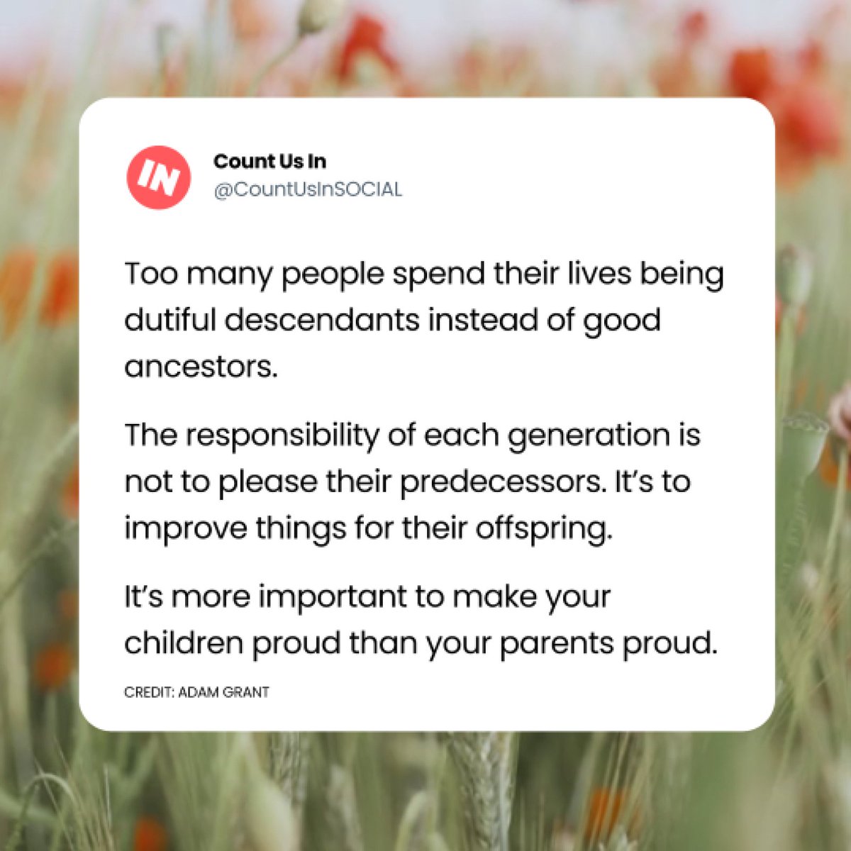 CountUsInSOCIAL's tweet photo. Let's take steps towards a healthier and cleaner future ❤️ for our children 👧.
#countusin #protectwhatyoulove #makechangesthatmatter https://t.co/1nsmc40d1A