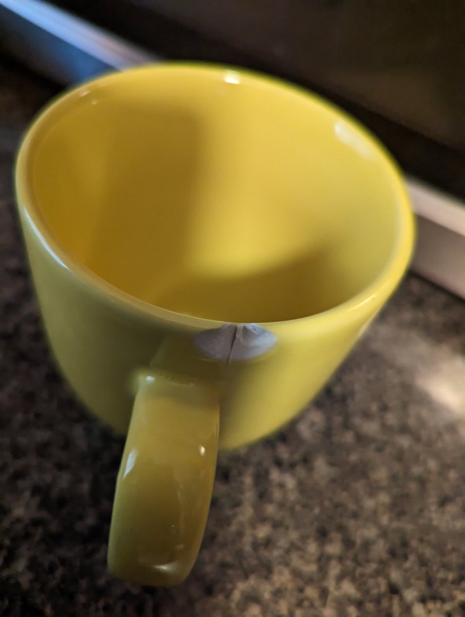 Asreial's tweet photo. The Wolf Dead.

@earwolf mug holiday gift from several years ago (2018 or 2019) is gone. 😭 https://t.co/QA663kvkpg