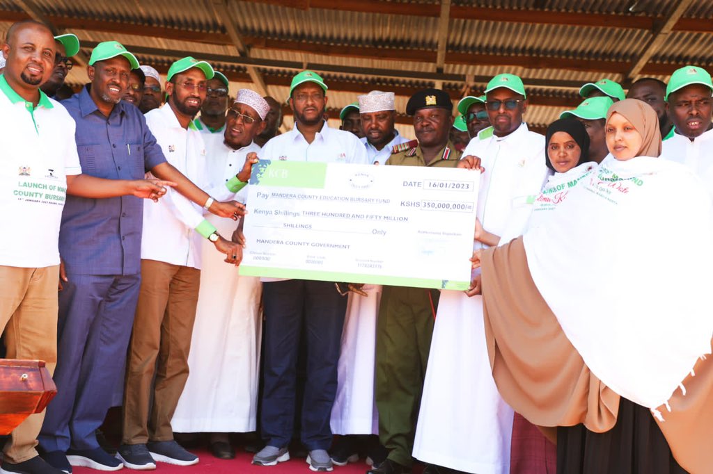 alimaalim's tweet photo. Secondary school students in Mandera only need to pack and report to schools. No fees required.  A promise we delivered. More to come. https://t.co/0FJWt5Xodz