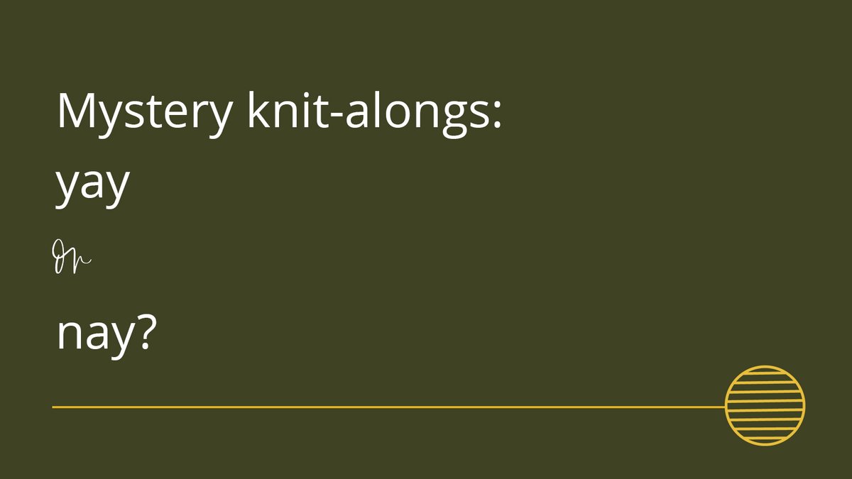 StolenStitches's tweet photo. Are you a fan of a mystery knitalong? 🔎
Our mystery knit-along is one of my favourite events of the whole year!
For those of you that enjoy a good thriller, our upcoming mystery knitalong might be just the perfect thing to add to your calendar.
#knitalong #mkal https://t.co/NRTeaQ4bqa