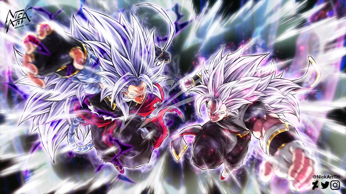 ZickArtTH's tweet photo. Ziex (Alter) SSJ5 & Ziex USSG
#fullcharge2023 (Created by @Frosty_Arts_ and @Mysticx77 )
#DragonBallOC #DBOC #SuperSaiyan5 #SSJ5 #UltimateSaiyanGod #USSG #DBXV https://t.co/ZzkowGy1F1