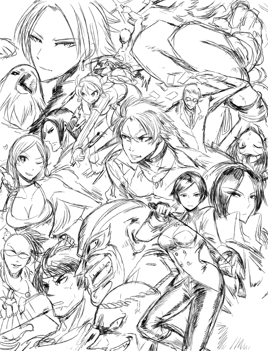 むかし描いたSNK格闘のイラストをいっぱい再掲しちゃおうかな② 
これは勢い任せでイラストを描いていた頃 