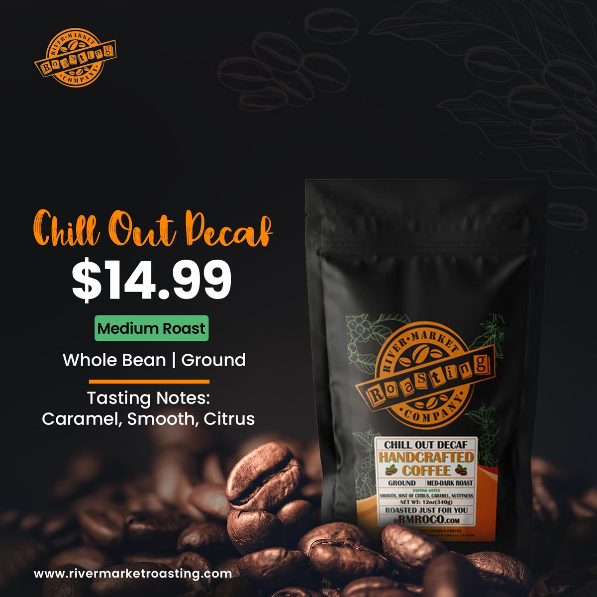 rmroasting's tweet photo. Chill Out Decaf coffee decaffeinated with Swiss Water® Process. The best of our blends: deep, medium tip-top taste and a fine finish.

Drink up and dream on!

#Rivermarketroasting #caffeineaddict #specialtycoffee #coffeemug #coffeeart #energy #drink #coffeebean #coffeedaily https://t.co/LloYNh9KG2