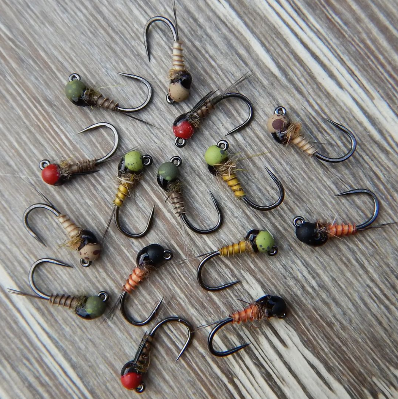 Awesome Assortment
@ucangler
Jig Flies Part 6

Moving on to Baetids, here's some sz 16 Biot Perdijigs in rusty spinner, BWO, callibaetis, and baetis. 
:
#perdigon #Flytying #baetis #bwo #bluewingolive #callibaetis #mayflynymph #mayfly #flyfishing #euronymph #euroflies #eurojig