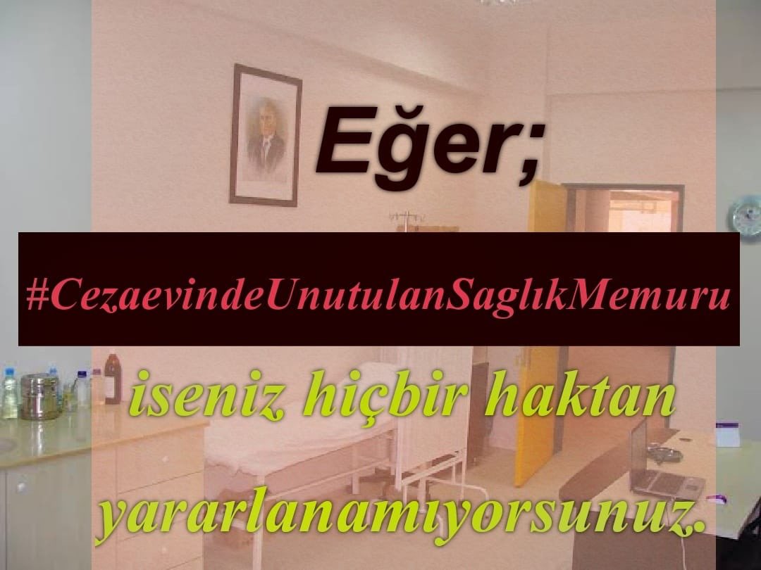 Saglik memurlari Ek gösterge eksikligi ve statüsünden kaynaklı olarak maddi ve manevi kayıplar yaşamaktadır
CezaeviSaglikcilarUnutuldu
<a href="/bybekirbozdag/">Bekir  Bozdağ</a> <a href="/dbdevletbahceli/">Devlet Bahçeli</a> <a href="/RTErdogan/">Recep Tayyip Erdoğan</a> <a href="/ctekurumsal/">Ceza ve Tevkifevleri Genel Müdürlüğü</a> <a href="/YavuzEnis/">Enis Yavuz Yıldırım</a> <a href="/hasanakceviz/">Hasan AKCEVİZ</a> <a href="/cahitcihadsari/">Cahit Cihad SARI</a> @burakceyhan3
<a href="/fserkang/">Fatih Serkan GÜNAYDIN</a>