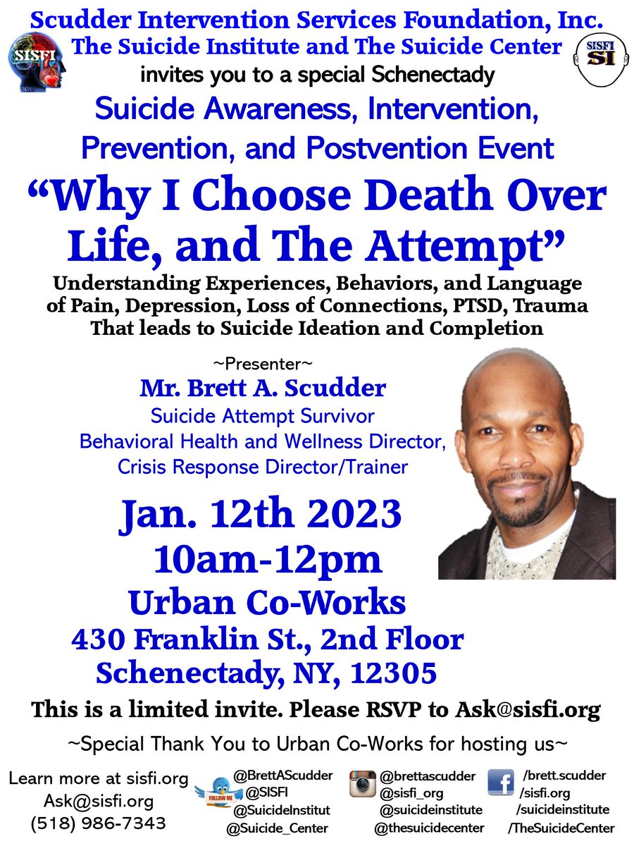 Hi Assemblyman <a href="/AsmSantabarbara/">Angelo Santabarbara</a>, Thank You for attending, engaging in important discussion about #pain #suicide and impacts on youth/families and #Healthcare solutions to reduce #MentaHealth crises. Elated to collaborate with you <a href="/SISFI/">Scudder Intervention Services Foundation Inc SISFI</a> <a href="/SuicideInstitut/">The Suicide Institute- training, research, support</a> <a href="/SuicideCouncil/">Suicide Council</a>. #OneLove