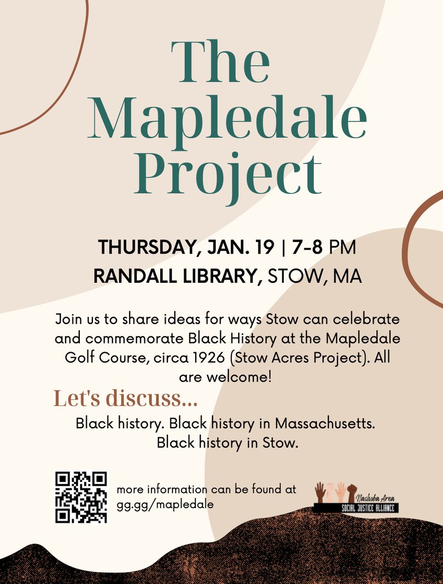 Join The Mapledale Conservation Project at their next meeting 1/19 7pm <a href="/randall_library/">Randall Library - Stow, MA</a>!