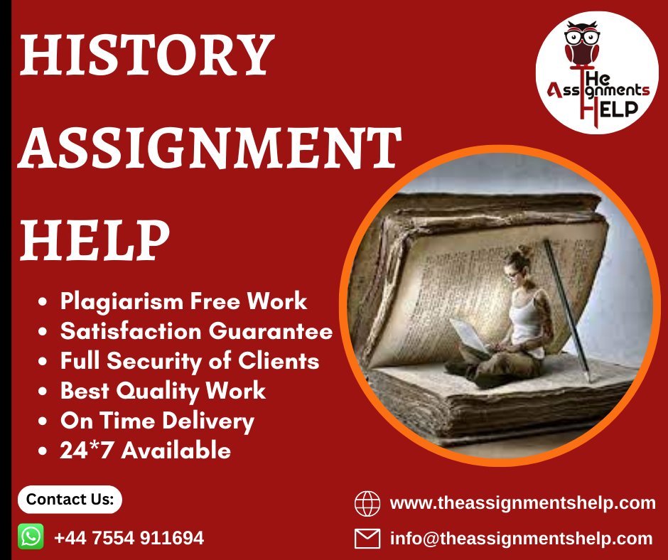 tasignmentshelp's tweet image. Be confident! Because you choose our History Assignment Help Services.

Order Your Task Now:

#history #historyassignmenthelp #historywritingassignment #historyassignment #assignmenthelp #assignment #help #theassignmentshelp